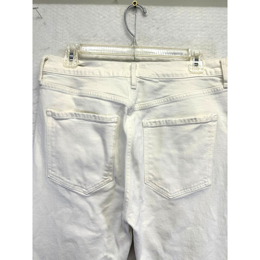 Agolde JEANS Riley High Rise Crop Button Fly Size 30 Distressed Pocket‎ EUC - Picture 13 of 16